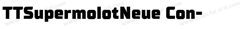 TTSupermolotNeue Con字体转换